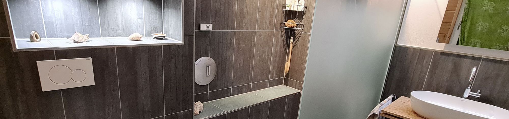 Blick in ein Badezimmer